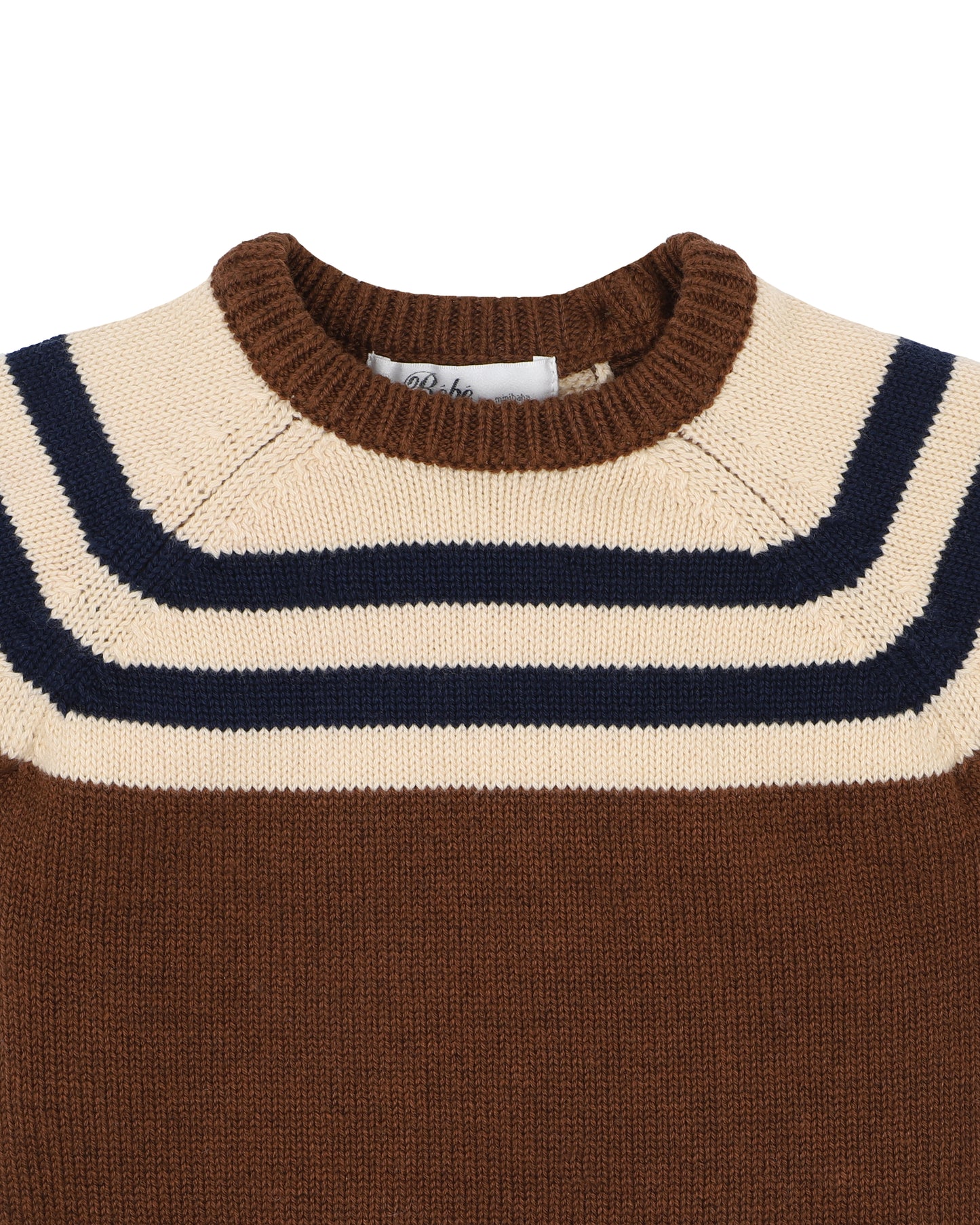 Minihaha Baby Jake Raglan Stripe Knitted Jumper