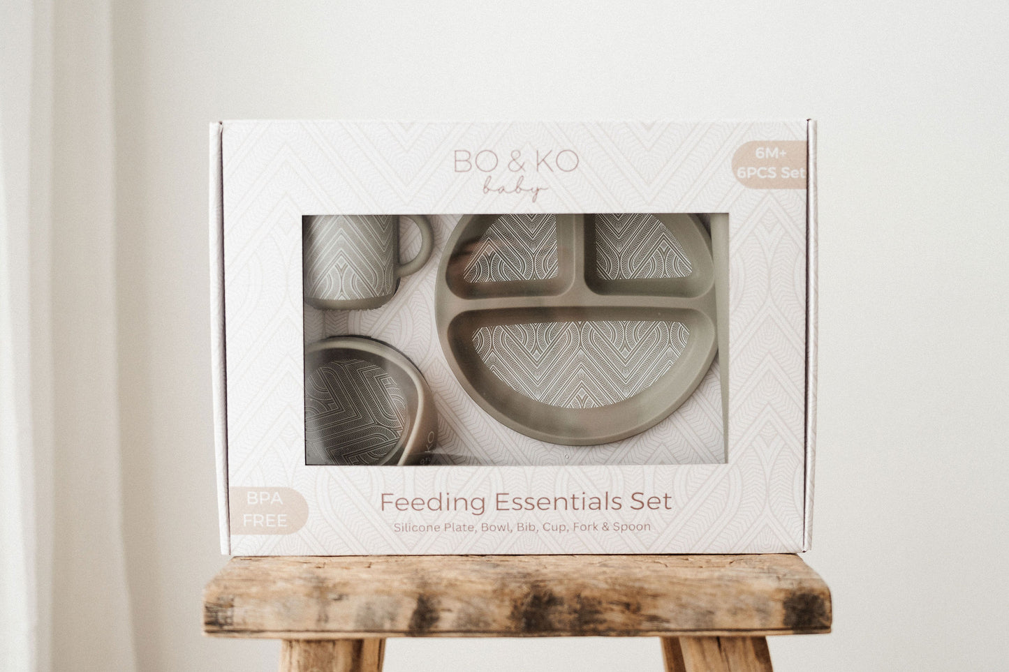 Bo & Ko Essentials Feeding Set Khaki