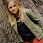 The Girl Club Khaki Fox Bomber Jacket