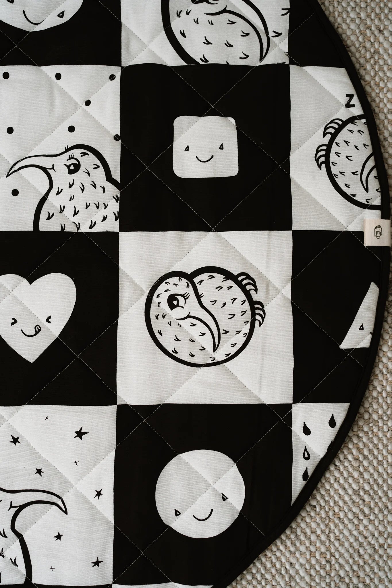 Sleepy Kiwi Quilted Playmat