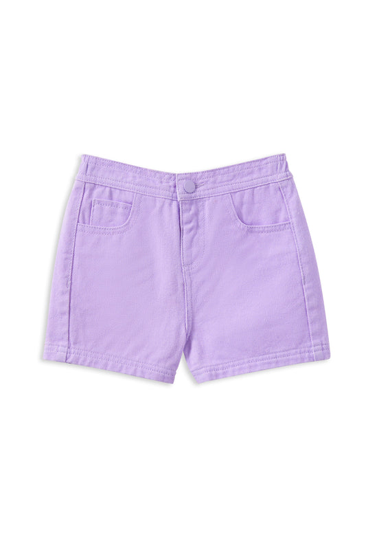 Milky Lilac Twill Short