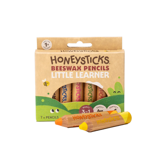 Honeysticks 3-in-1 Beeswax Pencils Little Learners 7 Pack