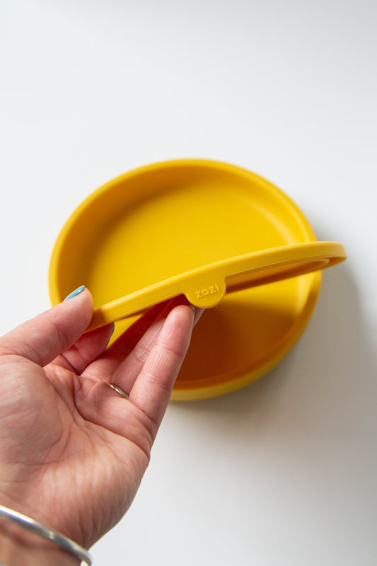 Zazi Clever Plate with lid Yolk