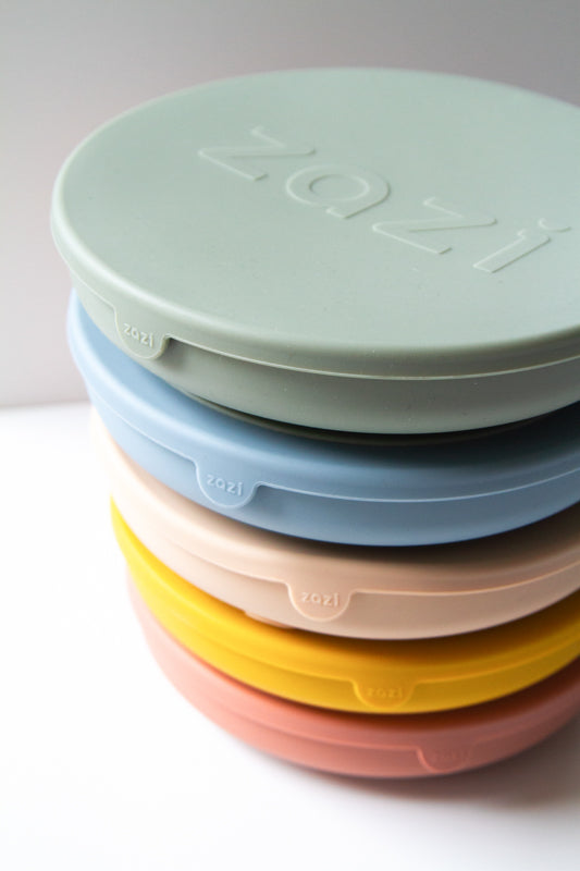 Zazi Clever Plate with lid Sky