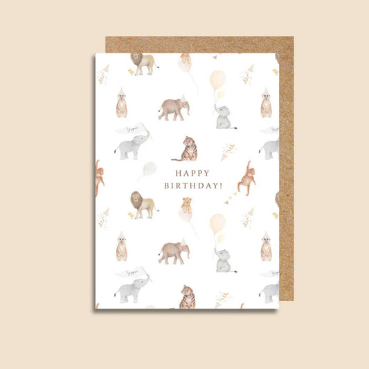 Happy Birthday Safari Card