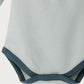 Babu Organic Cotton Long Sleeve Bodysuit Sky Contrast