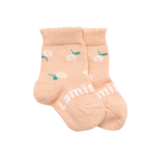 Lamington Baby Merino Crew Socks Daisy