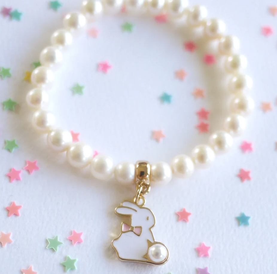 Lauren Hinkley Pearl Bracelet with Bunny