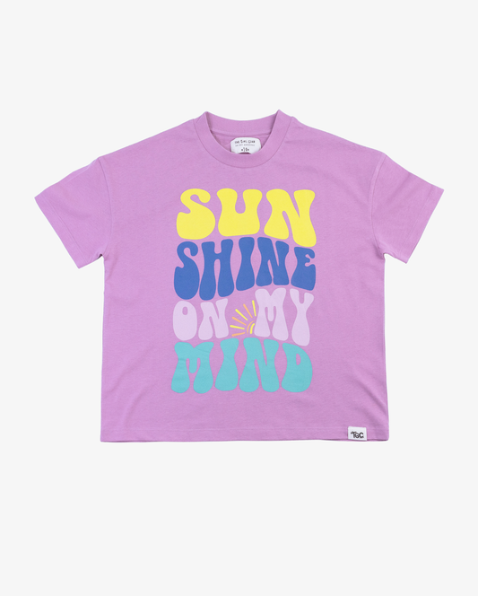 The Girl Club Relaxed Tee Lilac Sunshine