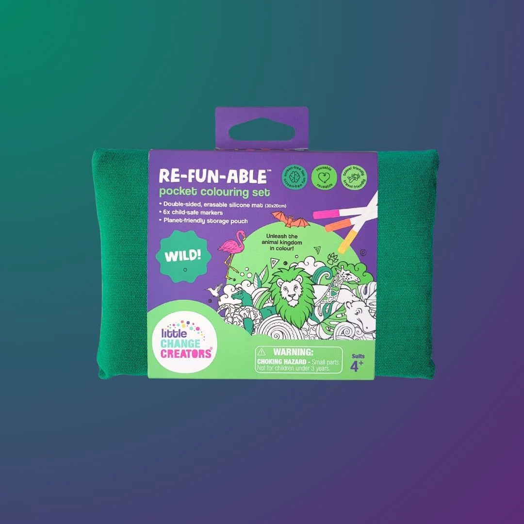 Little Change Creators Pocket Reuseable Colouring Set Wild