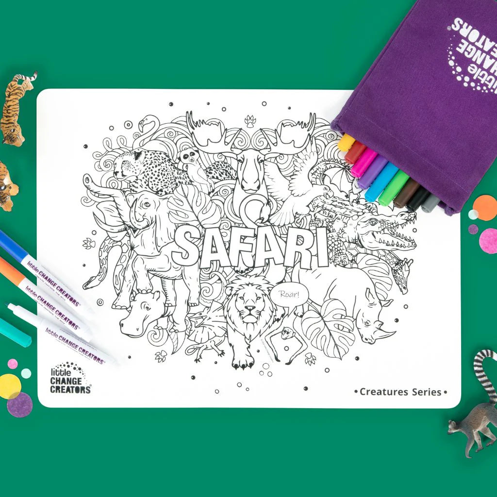 Little Change Creators Re-FUN-Able Colouring Set Safari