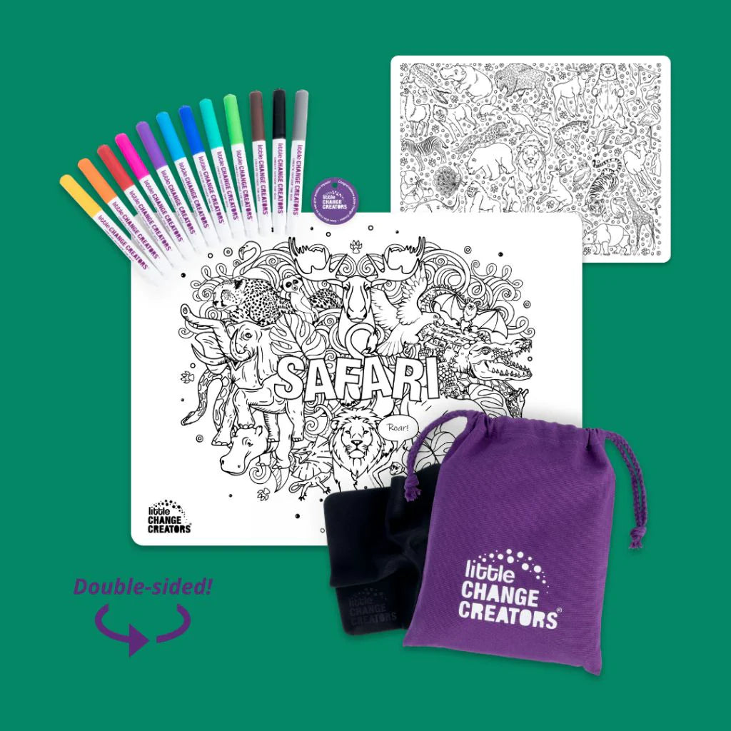 Little Change Creators Re-FUN-Able Colouring Set Safari