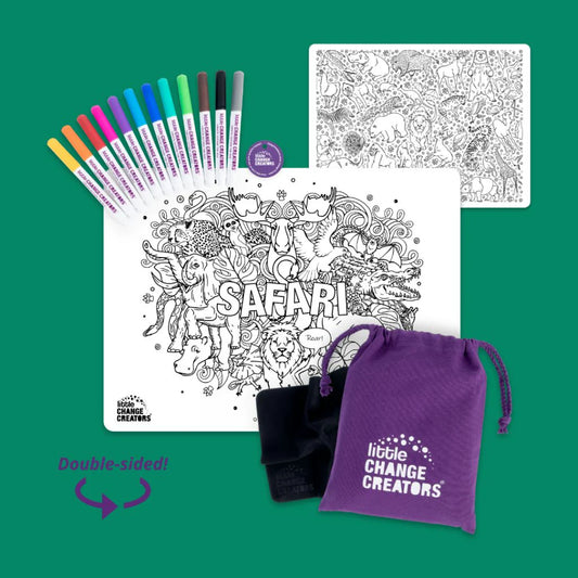 Little Change Creators Re-FUN-Able Colouring Set Safari