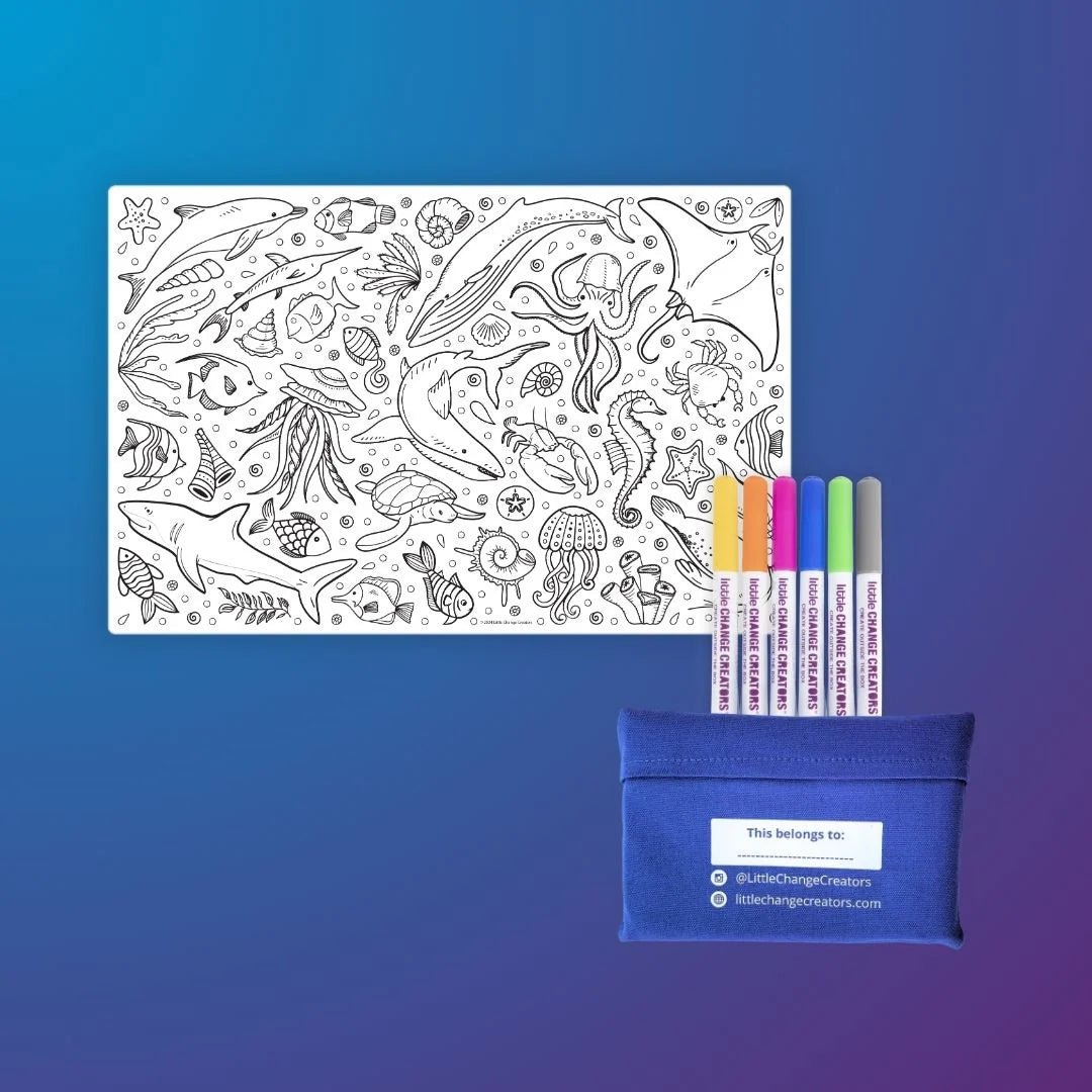 Little Change Creators Pocket Reuseable Colouring Set Splash