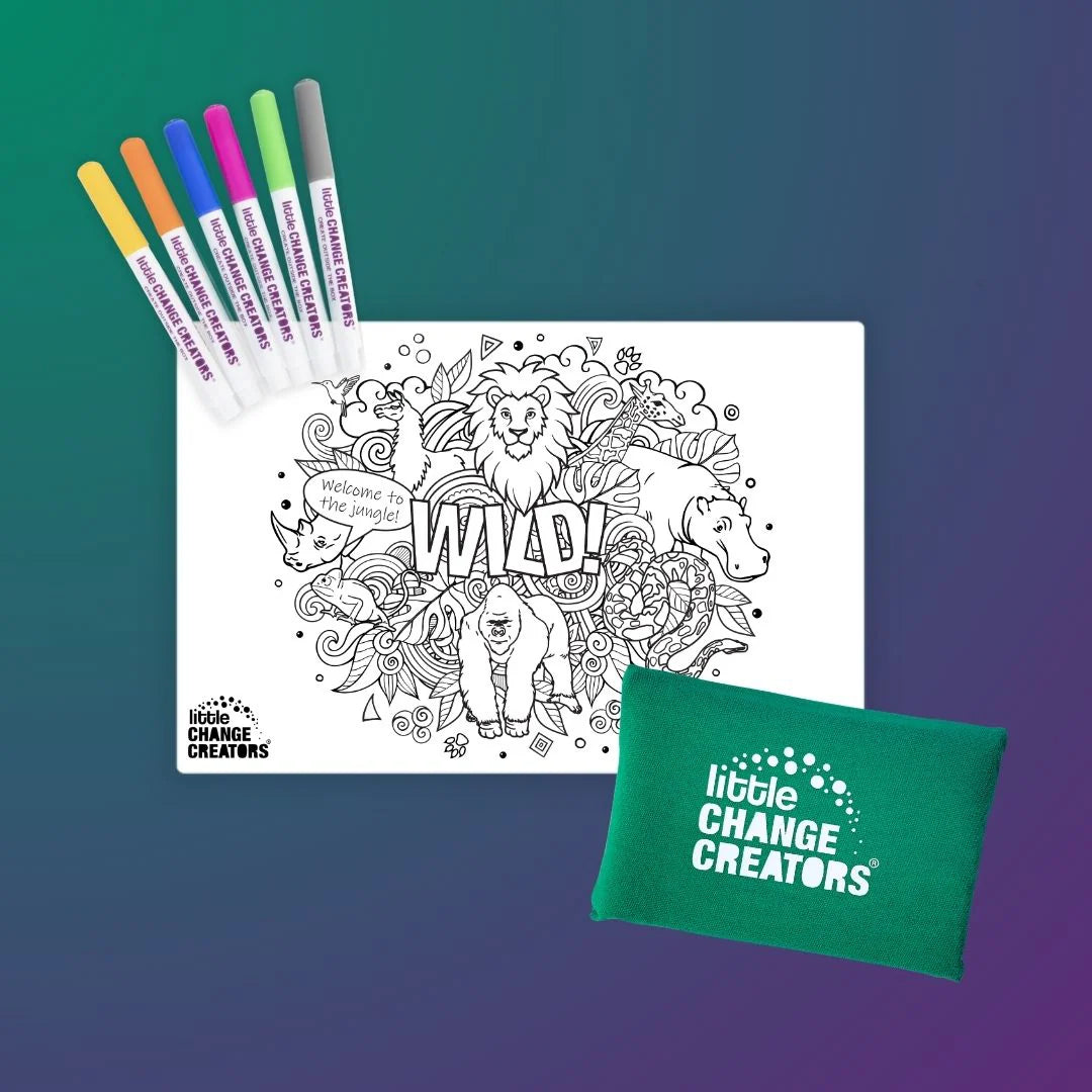 Little Change Creators Pocket Reuseable Colouring Set Wild