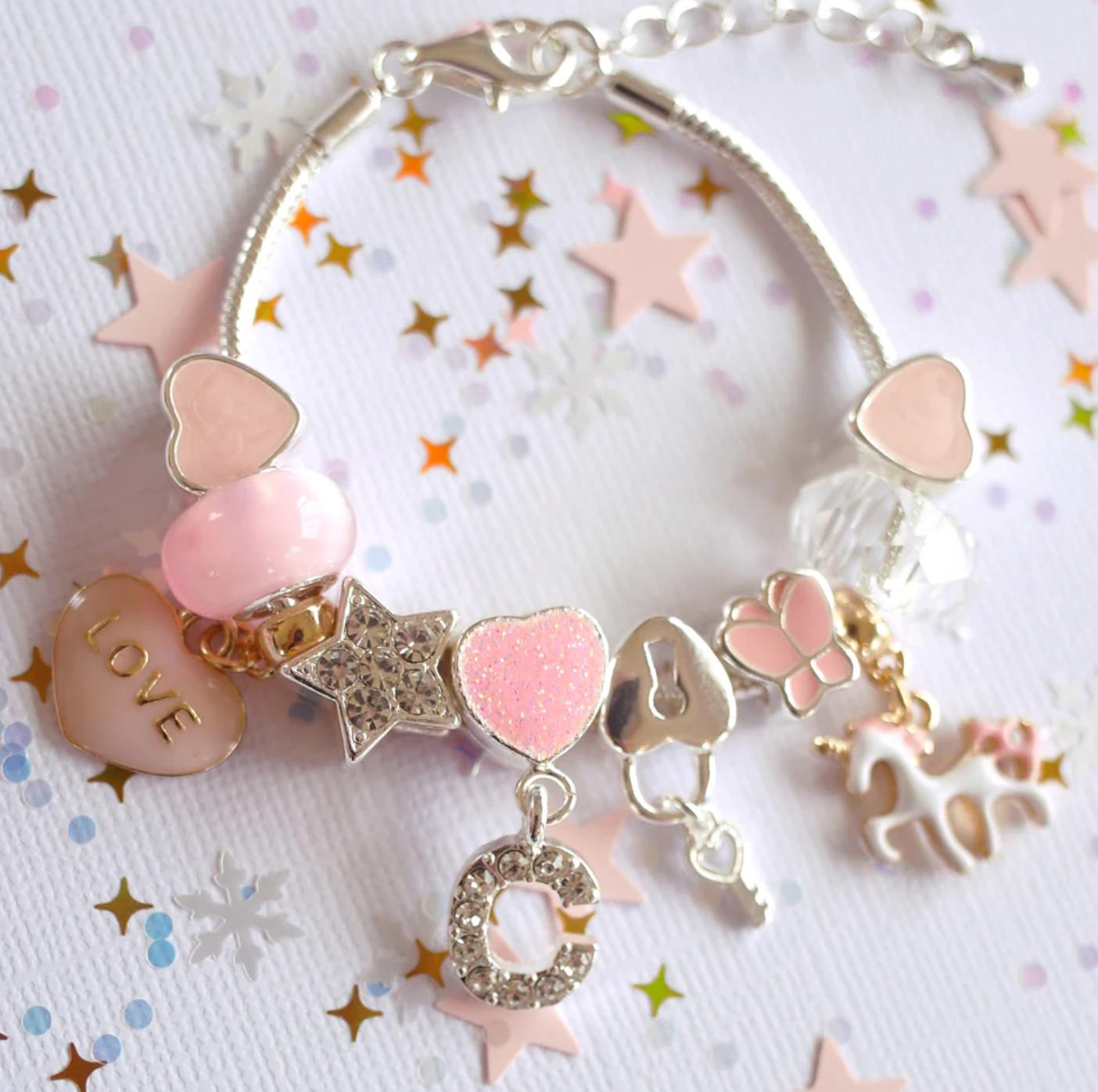 Lauren Hinkley Unicorn Charm Bracelet