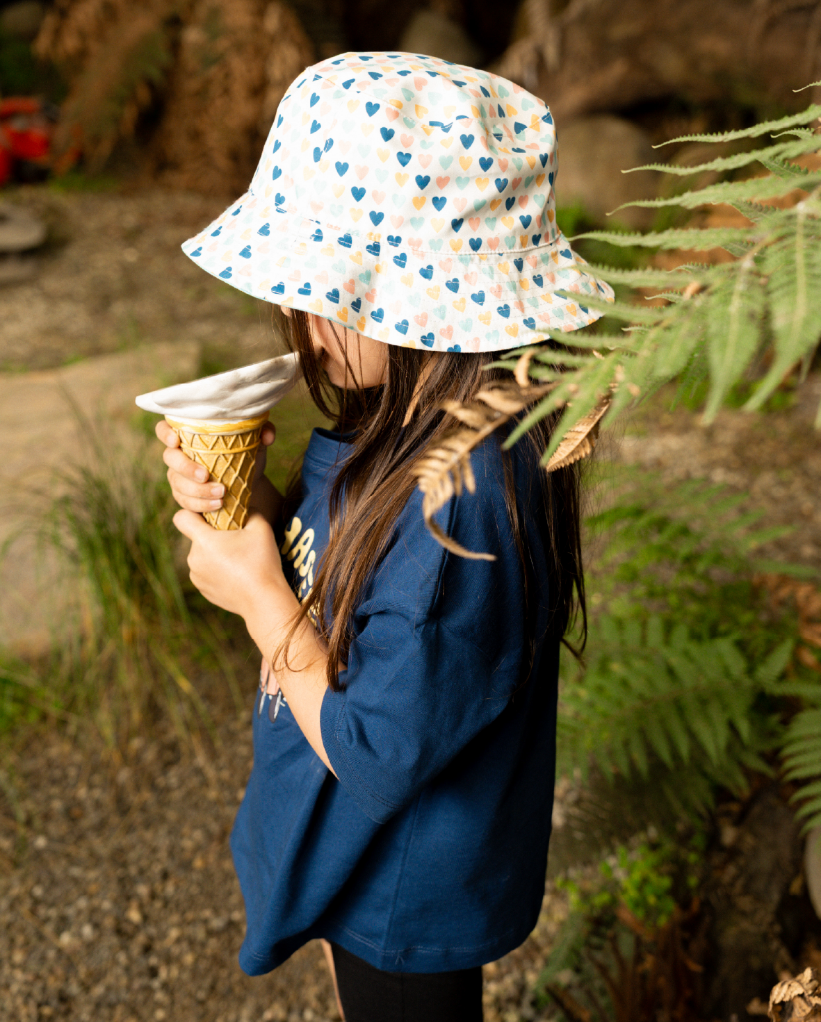 The Girl Club Lucky Hearts Reversible Bucket Hat