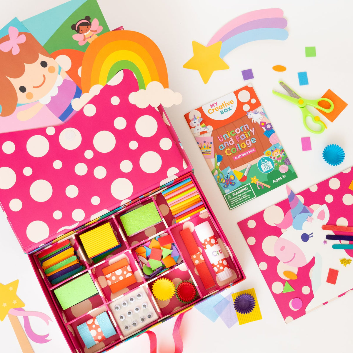 My Creative Box Unicorn and Fairy Collage Sensory Activity Box