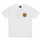 Santa Cruz MFG Retro Dot Tee White with Yellow