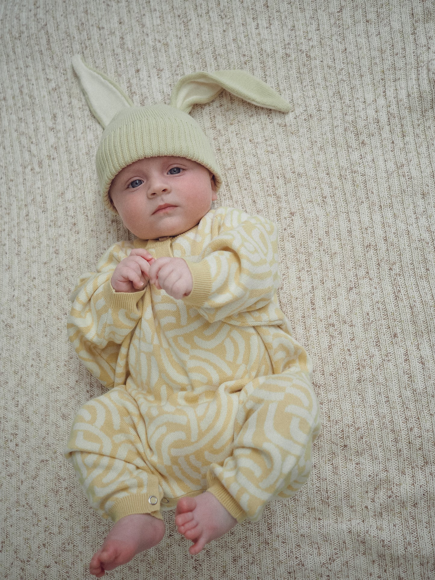 Grown Organic Bunny Beanie Pistachio