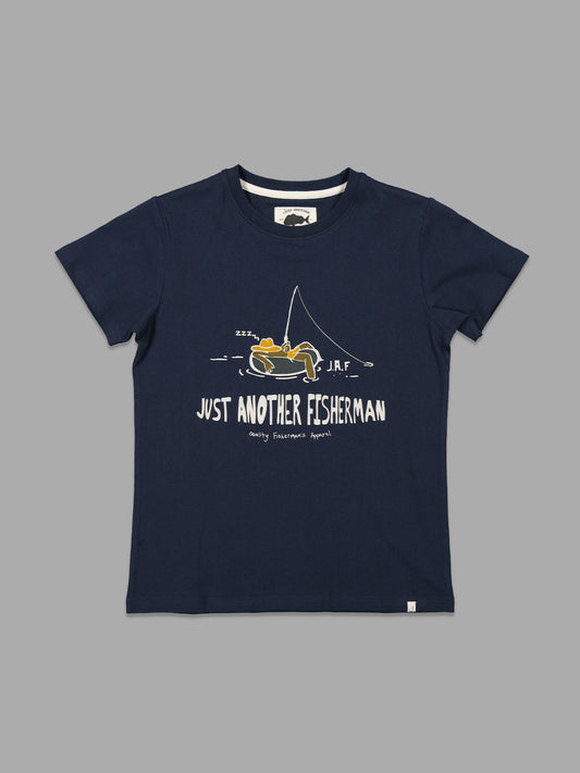 Just Another Fisherman Mini Chilled Angler Tee Navy