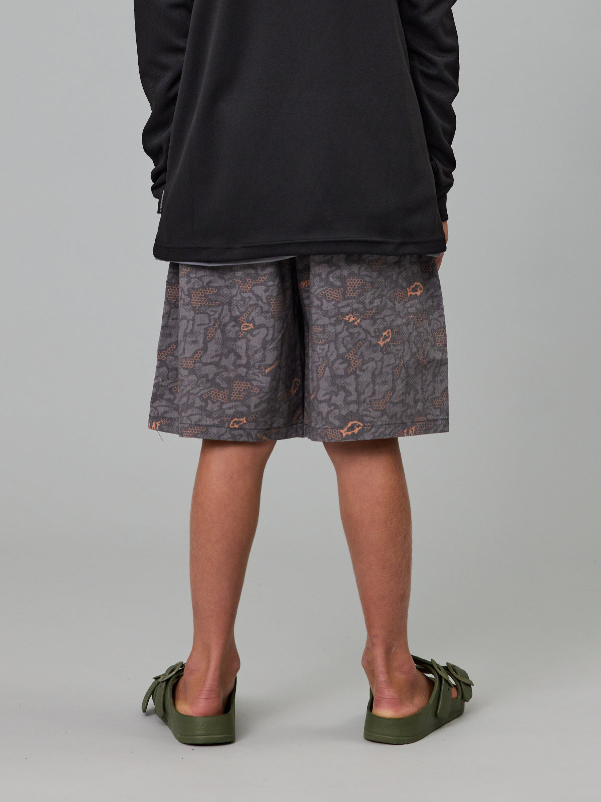 Just Another Fisherman Mini J.A. Fisherman Shorts Charcoal Digi Camo