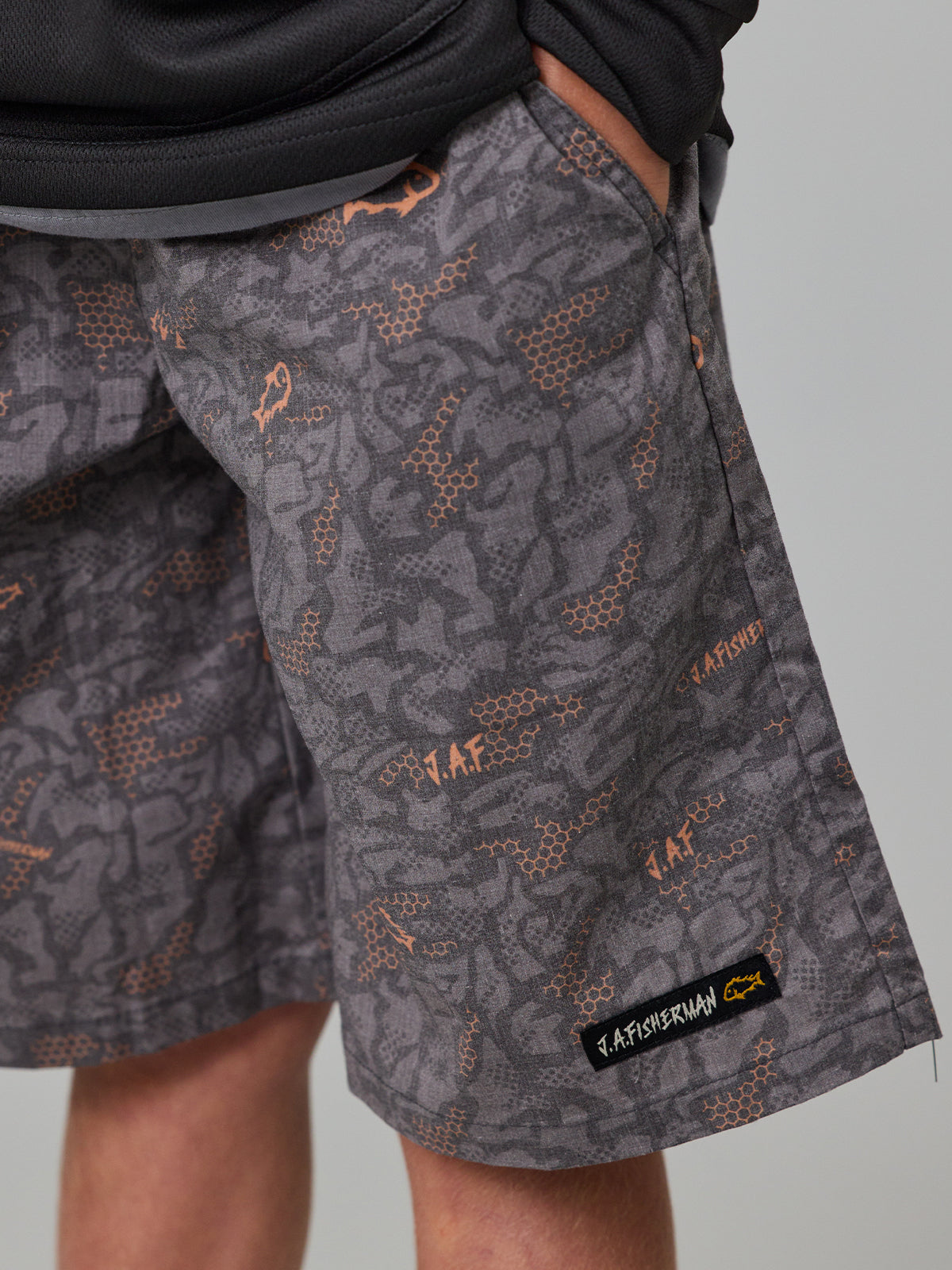 Just Another Fisherman Mini J.A. Fisherman Shorts Charcoal Digi Camo