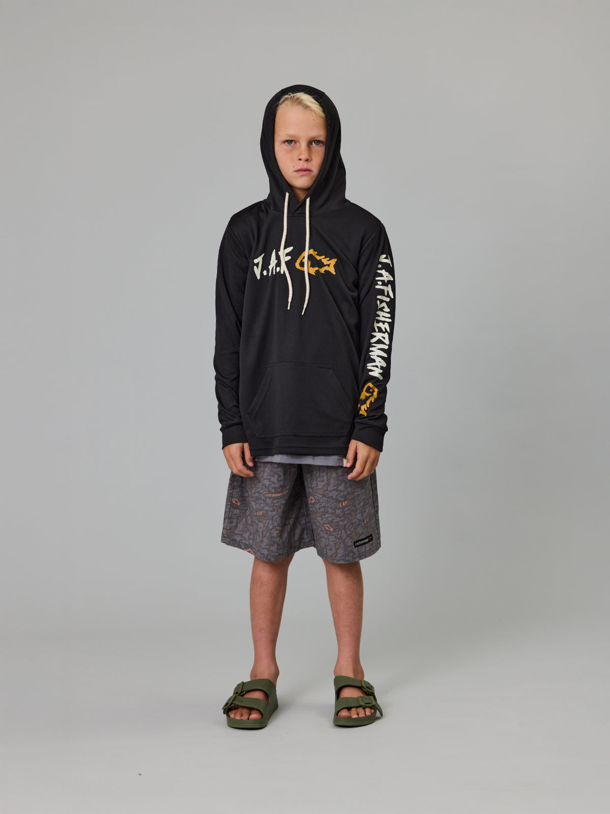 Just Another Fisherman Mini J.A. Fisherman Shorts Charcoal Digi Camo
