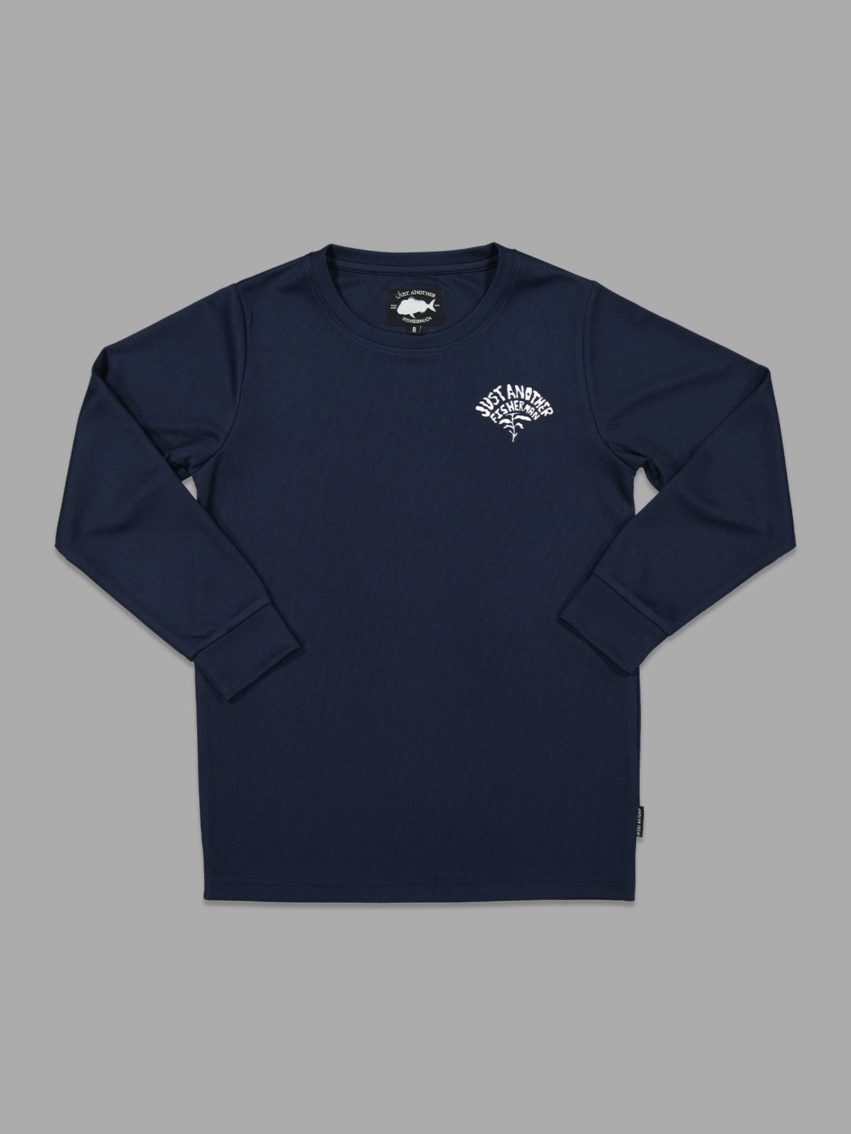 Just Another Fisherman Mini Kelp UPF40 Long Sleeve Tee Navy