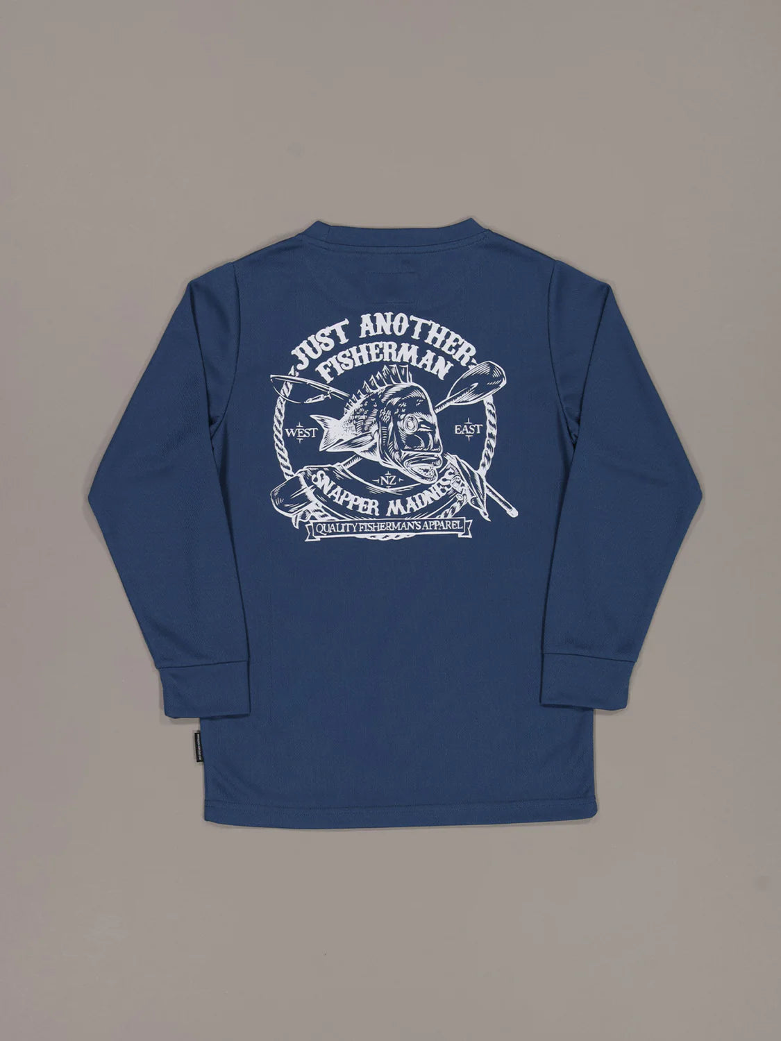 Just Another Fisherman Mini Madness UV Long Sleeve Tee Caspian Blue