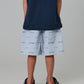 Just Another Fisherman Mini Mullet Shorts Sterling Blue