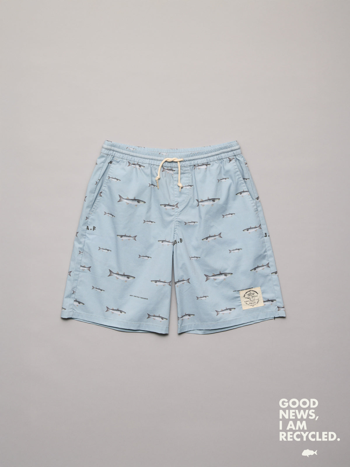 Just Another Fisherman Mini Mullet Shorts Sterling Blue