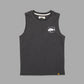 Just Another Fisherman Mini Snapper Logo Tank Aged Black