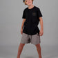 Just Another Fisherman Mini Stamp Track Shorts Grey