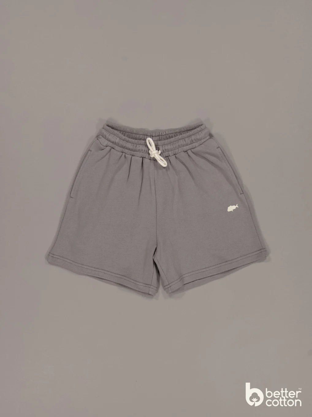 Just Another Fisherman Mini Stamp Track Shorts Grey