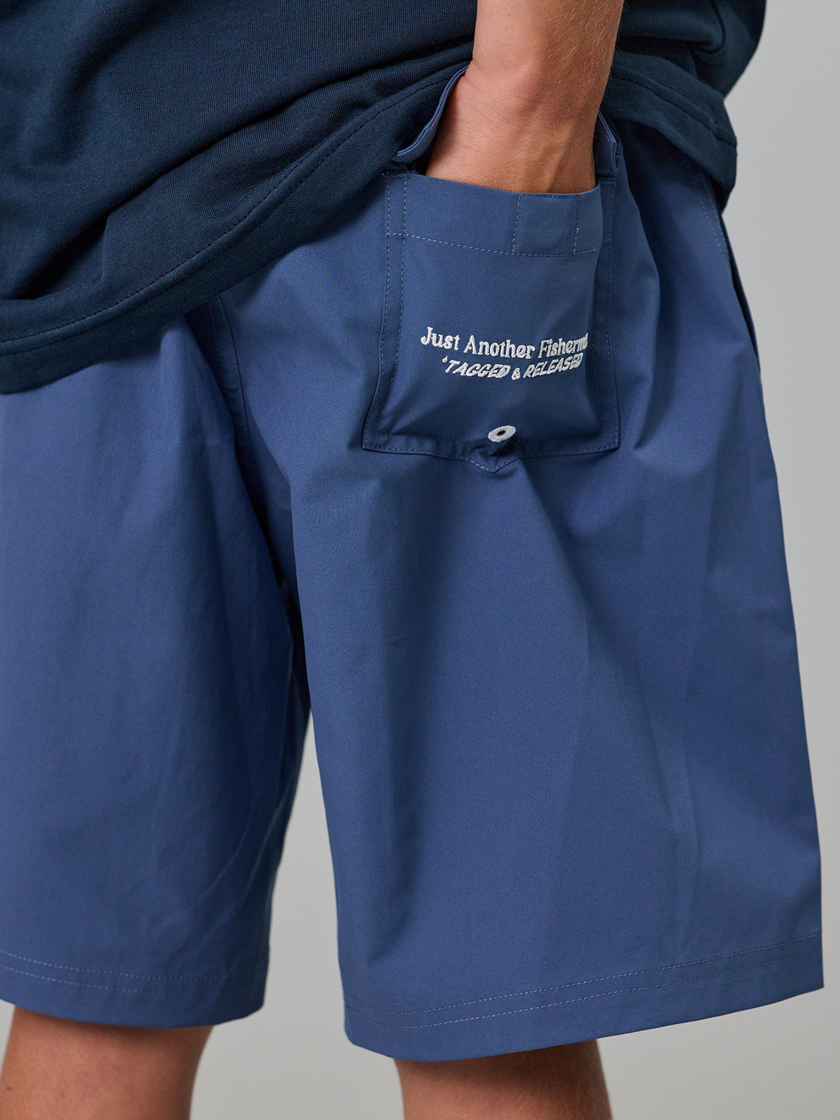Just Another Fisherman Mini Tagged & Release Shorts Blue