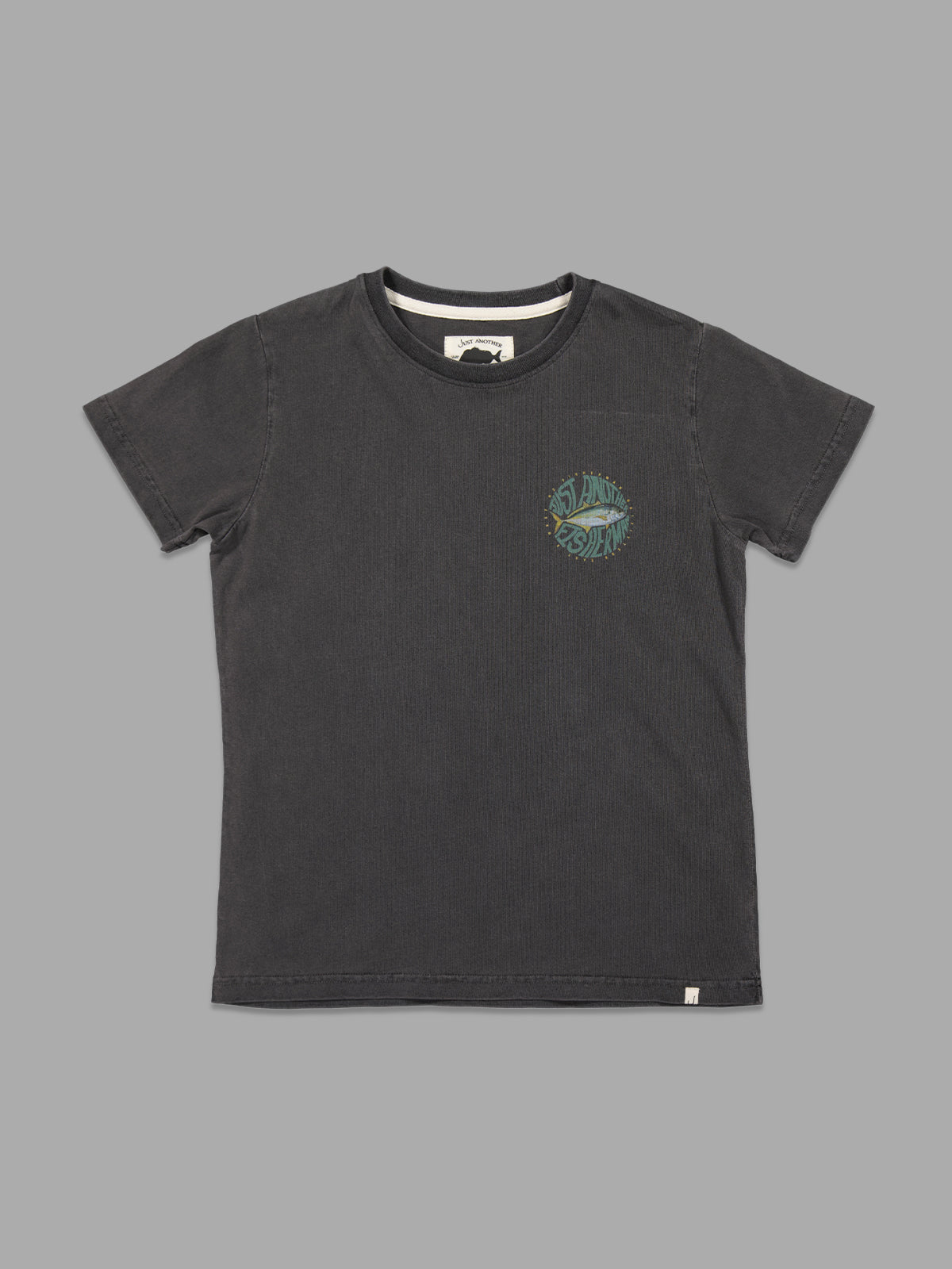 Just Another Fisherman Mini Trev Tee Aged Black