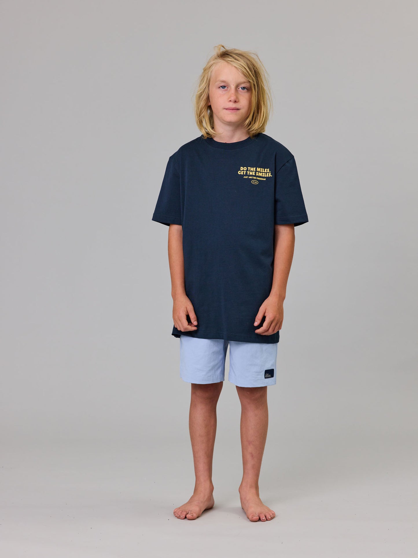 Just Another Fisherman Mini Do The Miles Tee Navy