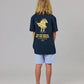 Just Another Fisherman Mini Do The Miles Tee Navy