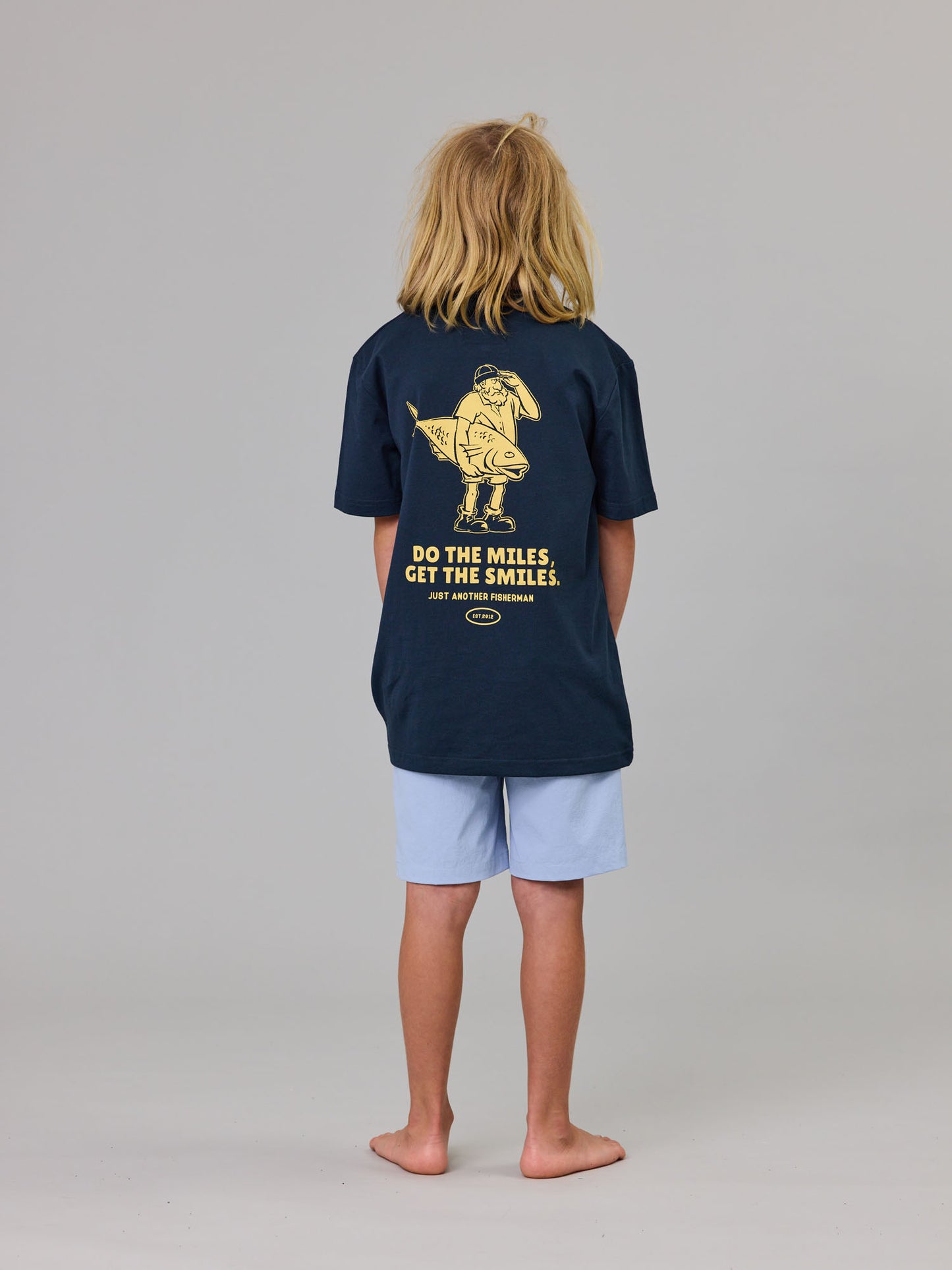 Just Another Fisherman Mini Do The Miles Tee Navy