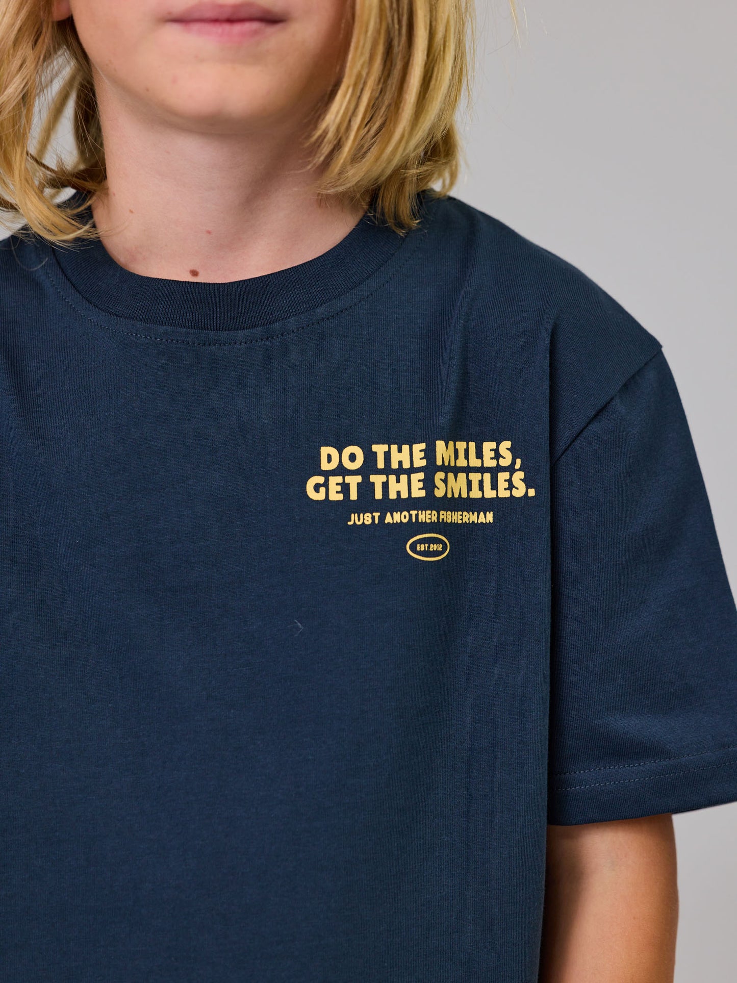 Just Another Fisherman Mini Do The Miles Tee Navy