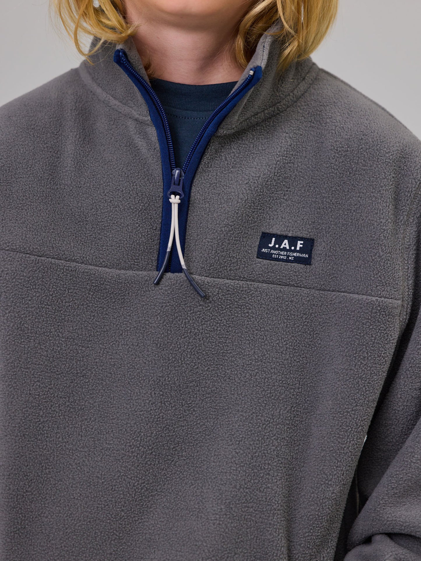 Just Another Fisherman Mini Ranger 1/4 Zip Charcoal