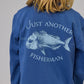 Just Another Fisherman Mini Snapper Long Sleeve Tee Military Blue
