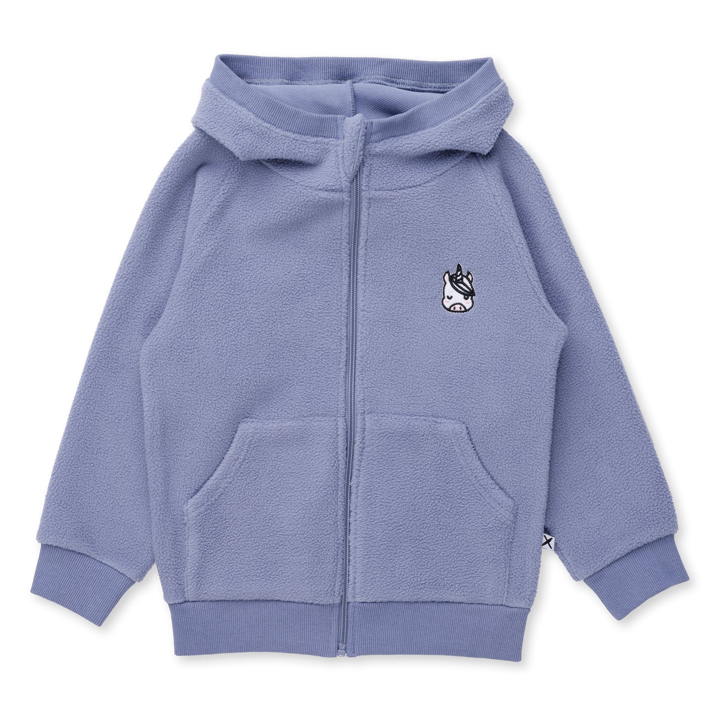 Minti Teddy Zip Up Cornflower