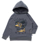 Minti Born To Be Wild Furry Hood Dark Grey