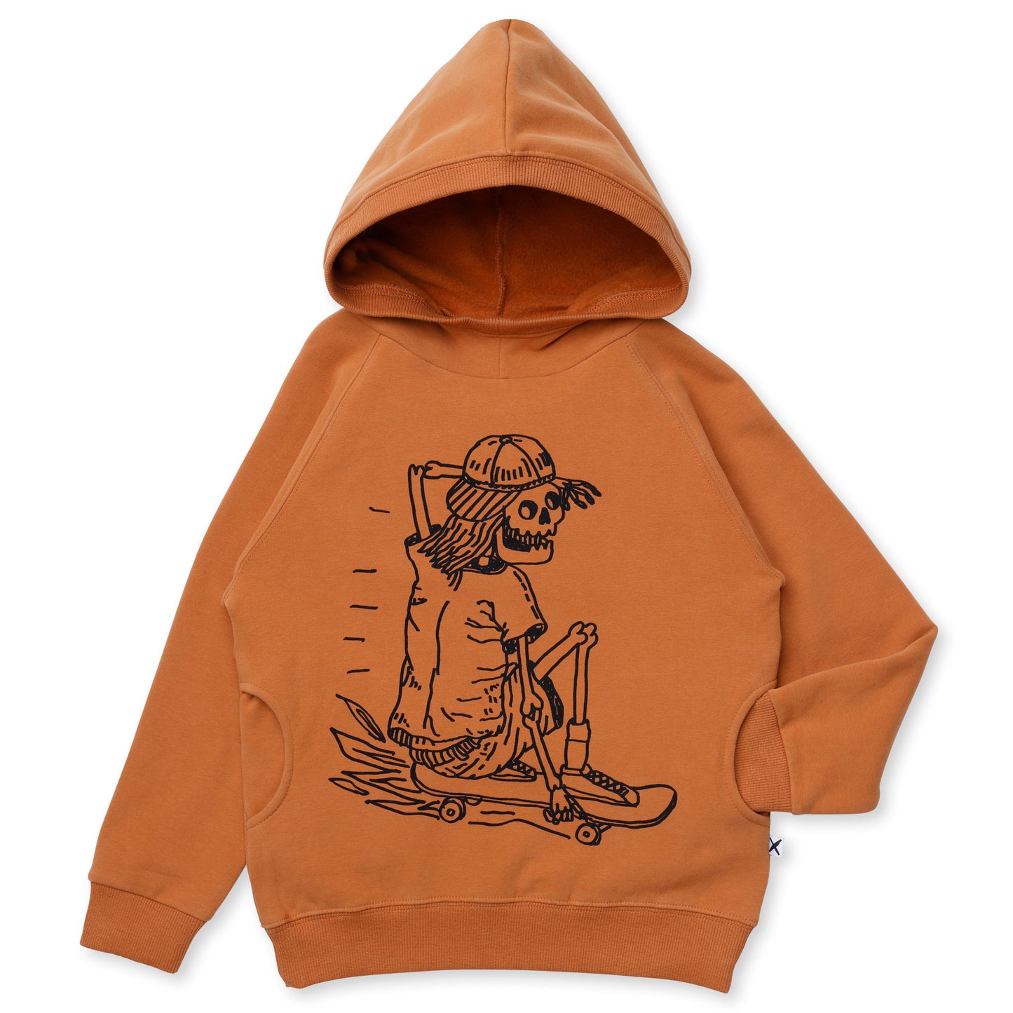 Minti Turbo Skeleton Furry Hood Rust