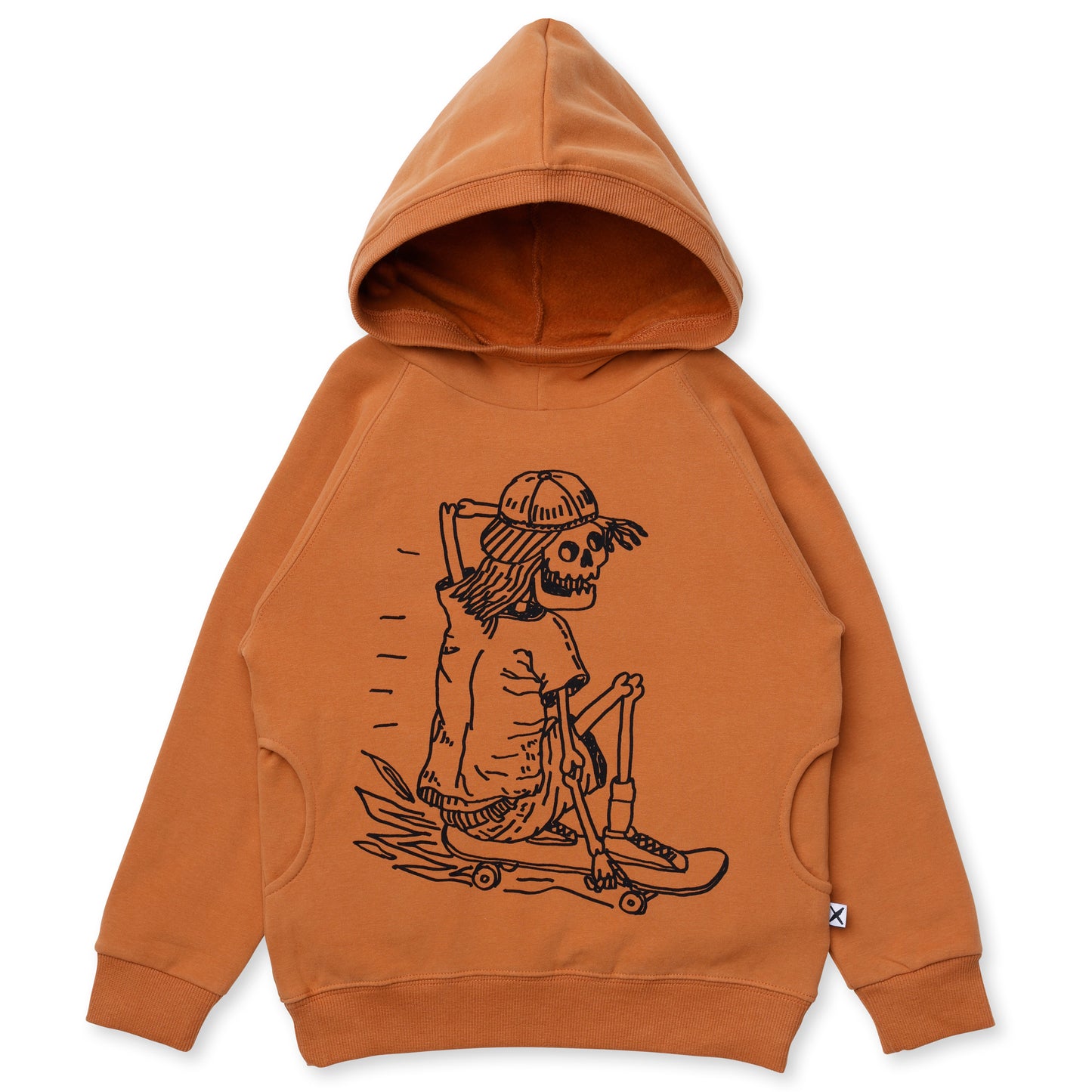 Minti Turbo Skeleton Furry Hood Rust