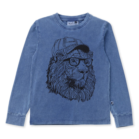 Minti Cool Lion Tee Midnight Wash