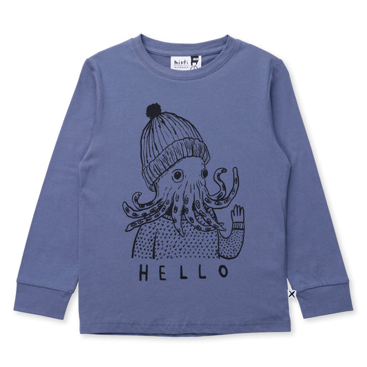 Minti Hello Octopus Tee Midnight