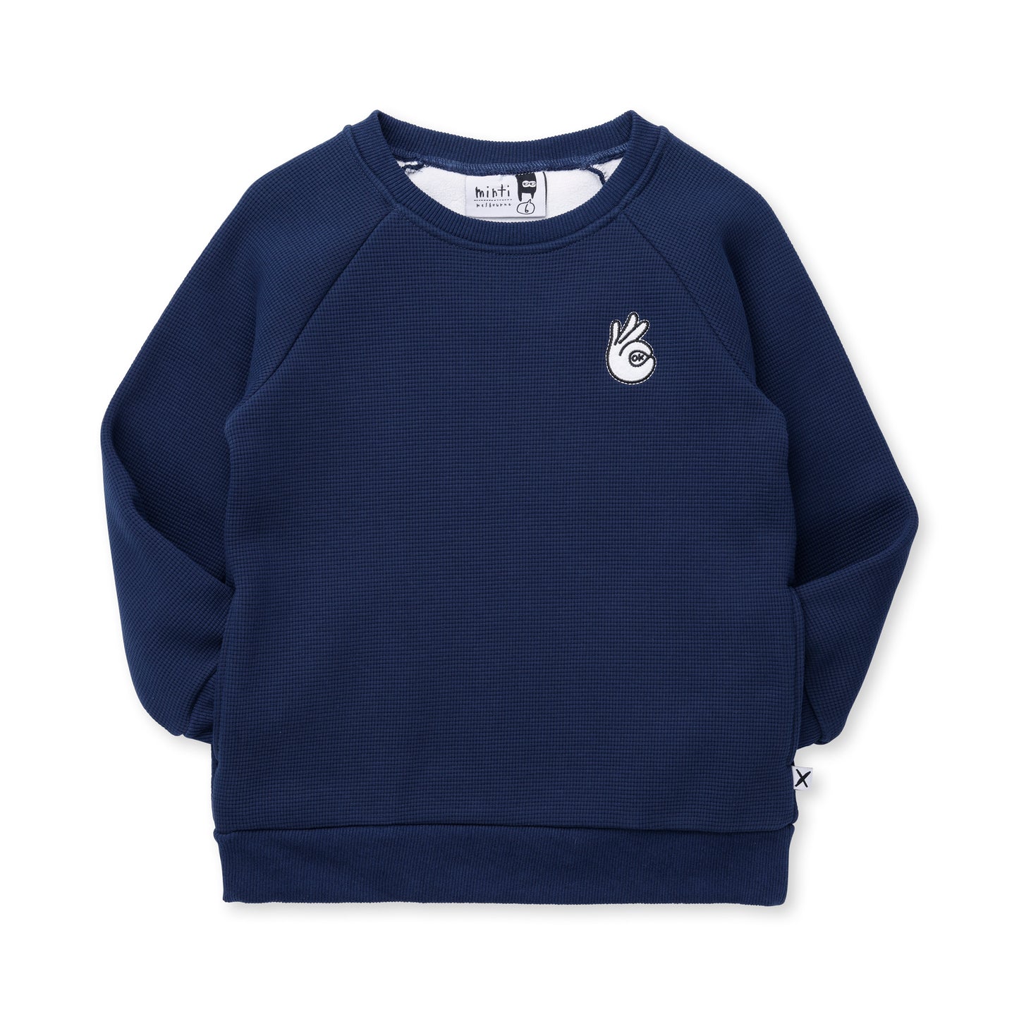 Minti Furry Waffle Crew Navy